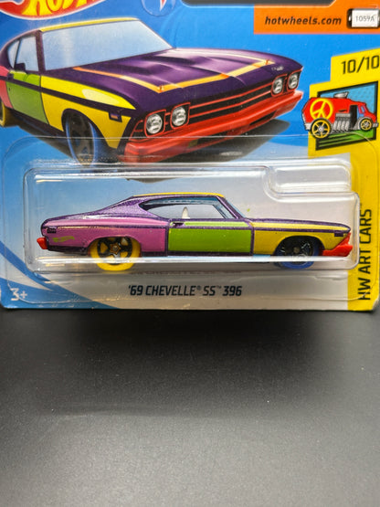 HOT WHEELS - 69 CHEVELLE SS 396 (2018) - HW ART CARS 10/10
