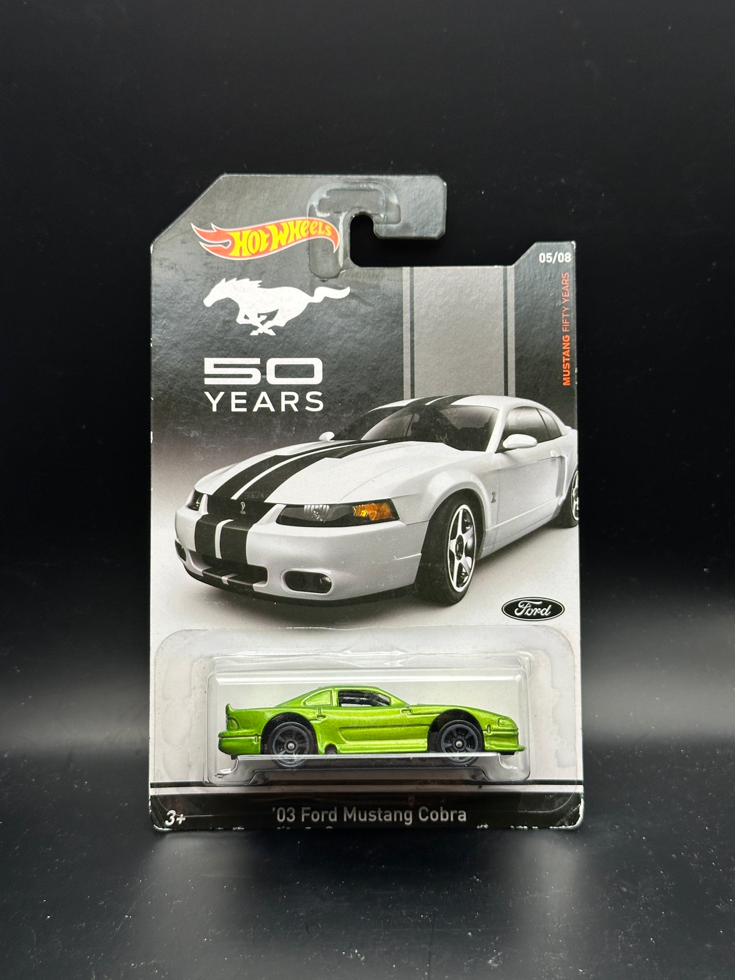 HOT WHEELS - 03 FORD MUSTANG COBRA - ERROR (2014) MUSTANG 50 YEARS 5/8