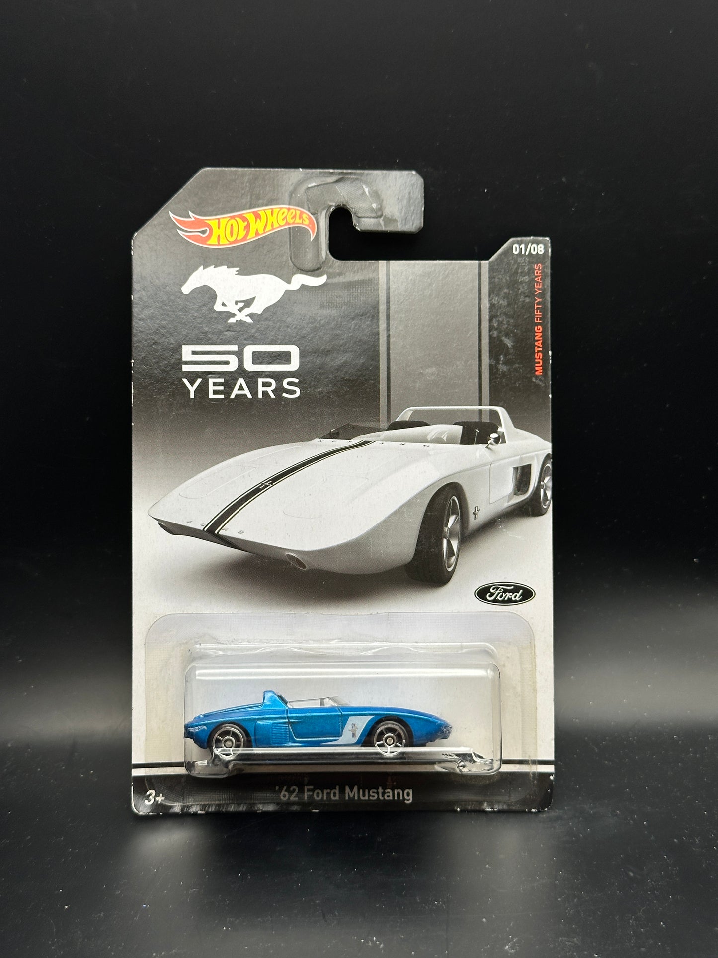 HOT WHEELS - 62 FORD MUSTANG (2014) MUSTANG 50 YEARS 1/8