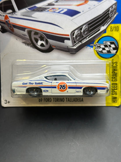 HOT WHEELS - 69 FORD TORINO TALLADEGA (2016) - HW SPEED GRAPHICS 8/10