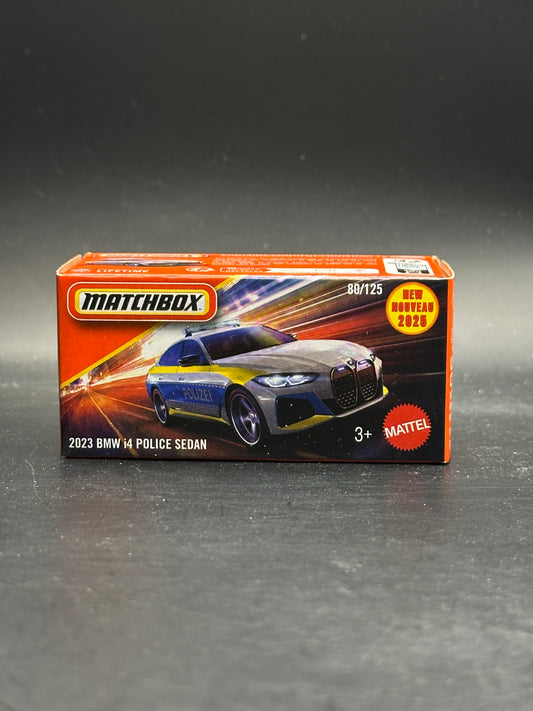 MATCHBOX - 2023 BMW i4 POLICE SEDAN (2025) - 80/125 - DIECAST