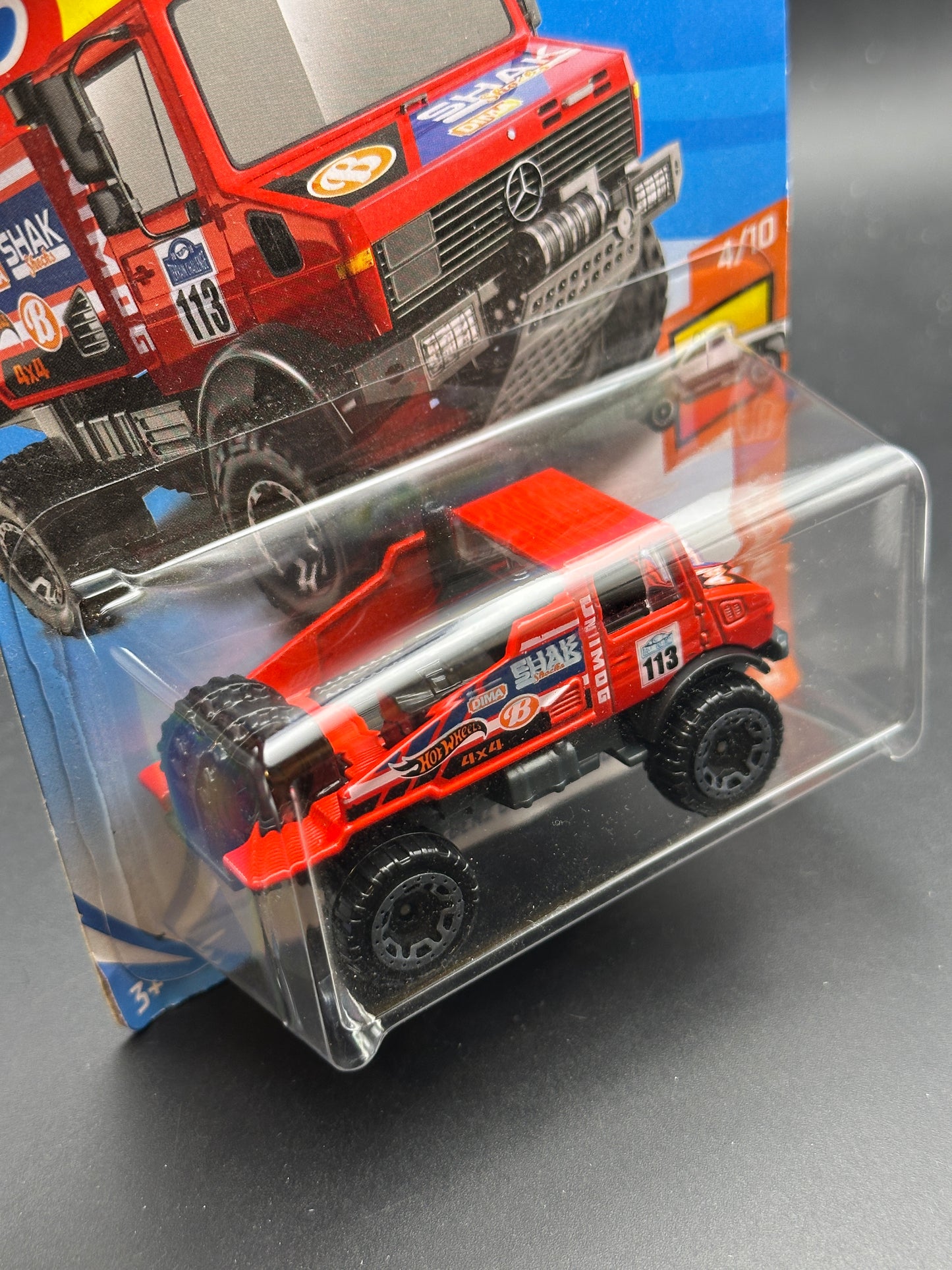 HOT WHEELS - MERCEDES BENZ UNIMOG 1300 (2019) - HW HOT TRUCKS 4/10