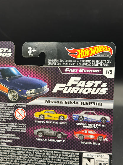 HOT WHEELS - NISSAN SILVIA CSP311 (2019) - FAST AND FURIOUS FAST REWIND 5/5