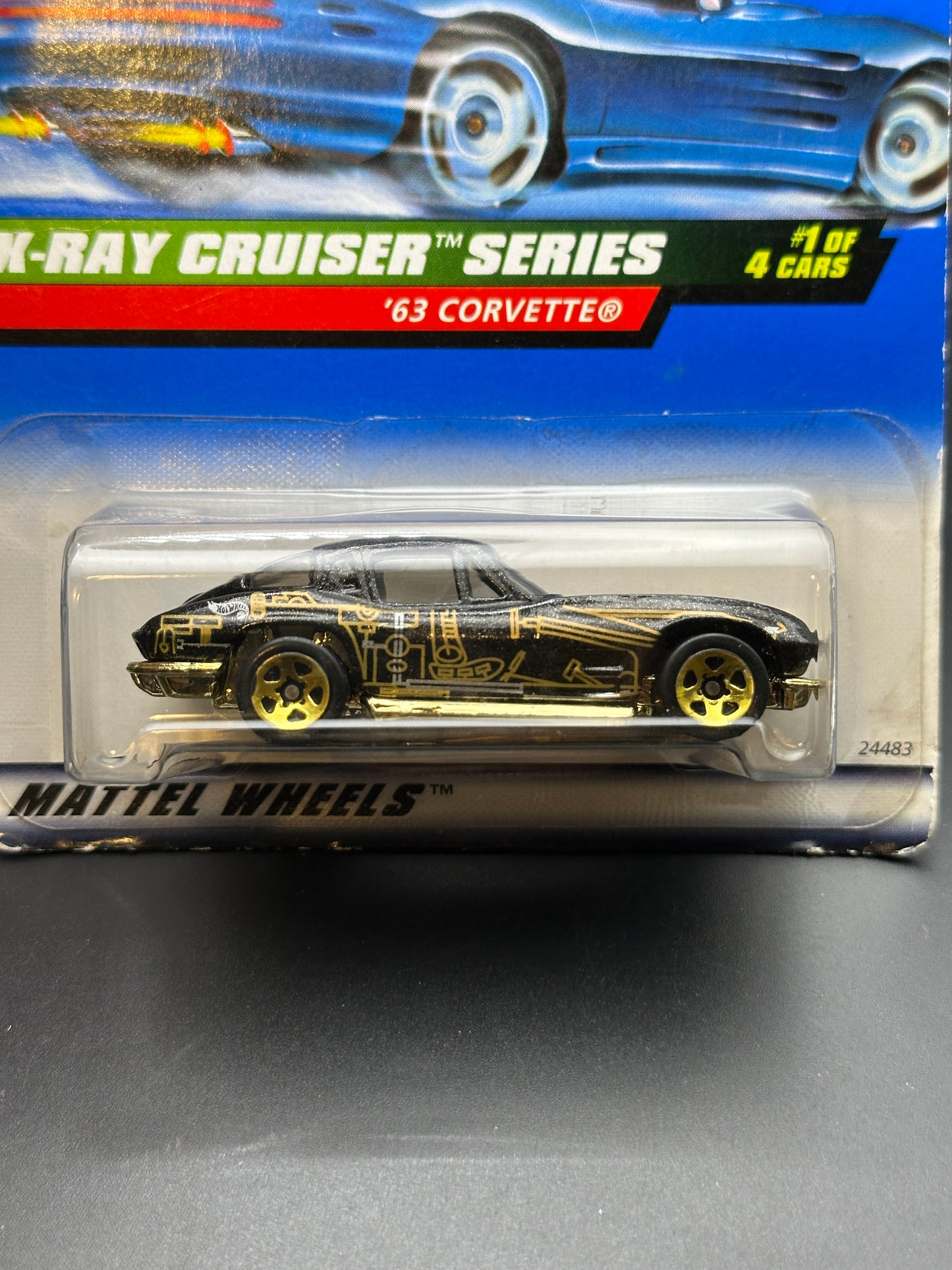HOT WHEELS - 63 CORVETTE (1999) - HW X-RAY CRUISERS SERIES 1/4