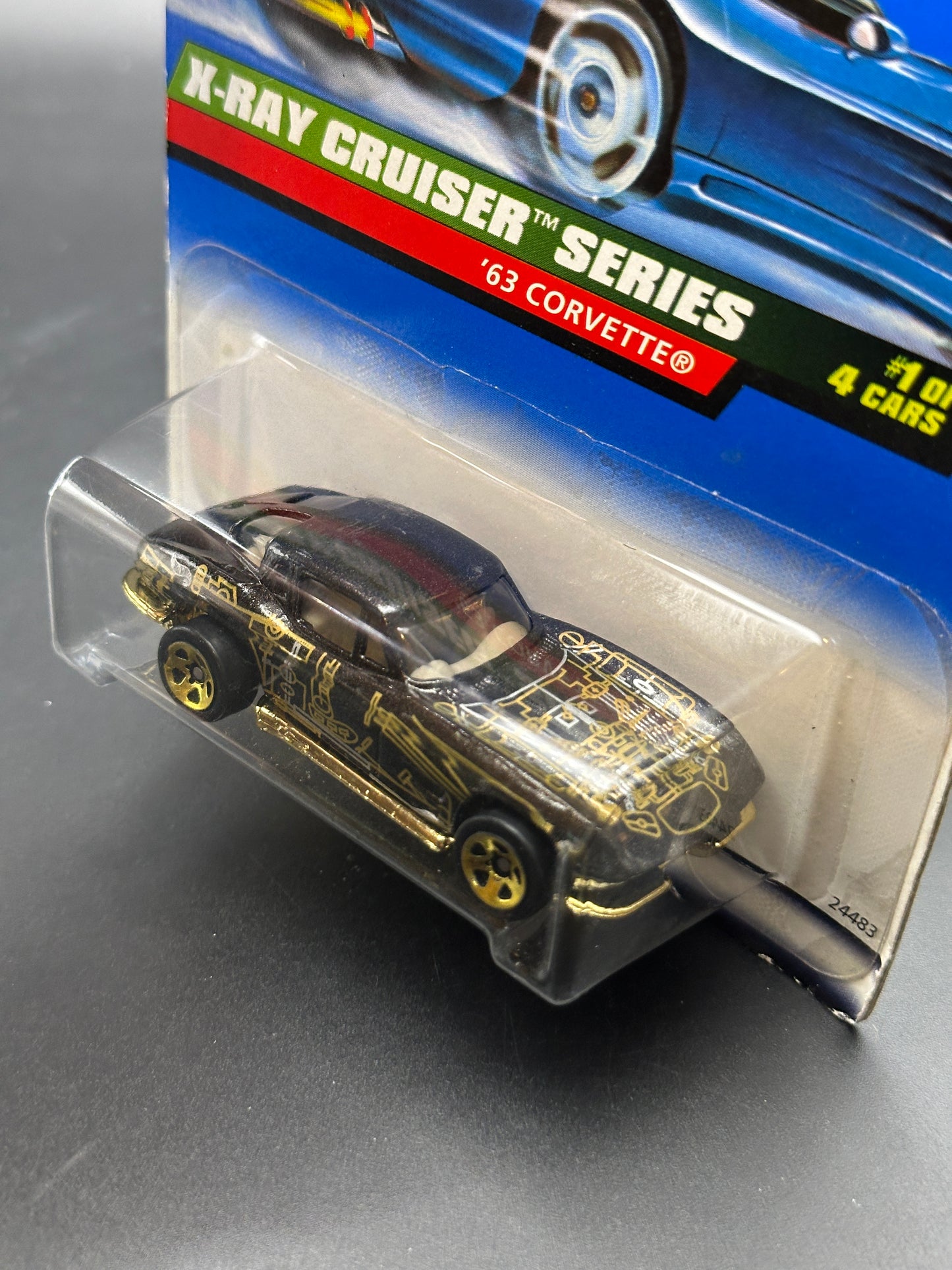 HOT WHEELS - 63 CORVETTE (1999) - HW X-RAY CRUISERS SERIES 1/4