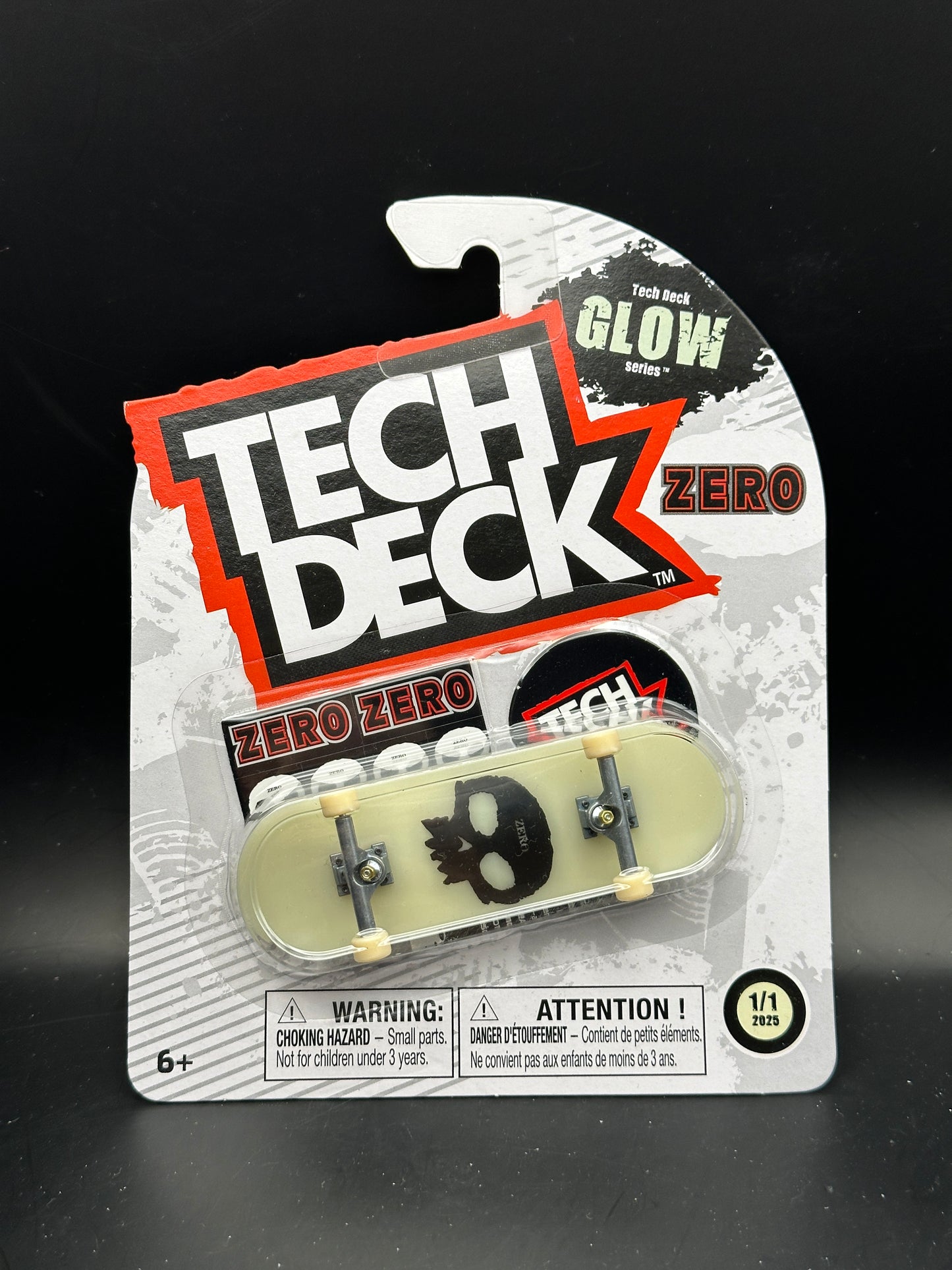 TECH DECK - ZERO GLOW IN THE DARK (2026) - ULTRA RARE 1/1 SKATEBOARD FINGERBOARD