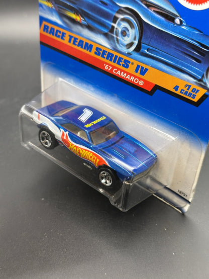 HOT WHEELS - 67 CAMARO (1998) - HW RACE TEAM SERIES IV 1/4