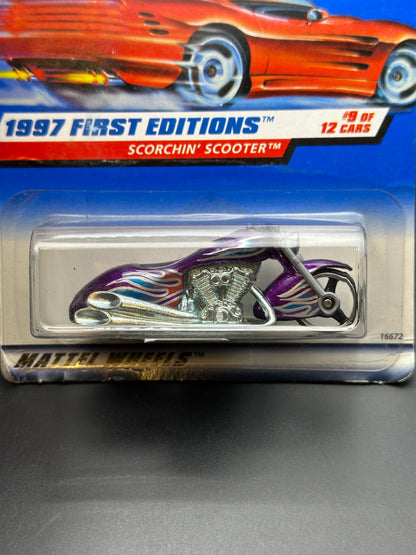 HOT WHEELS - SCORCHIN SCOOTER (1997) - HW 1997 FIRST EDITIONS 9/12