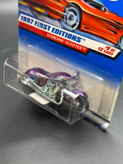 HOT WHEELS - SCORCHIN SCOOTER (1997) - HW 1997 FIRST EDITIONS 9/12