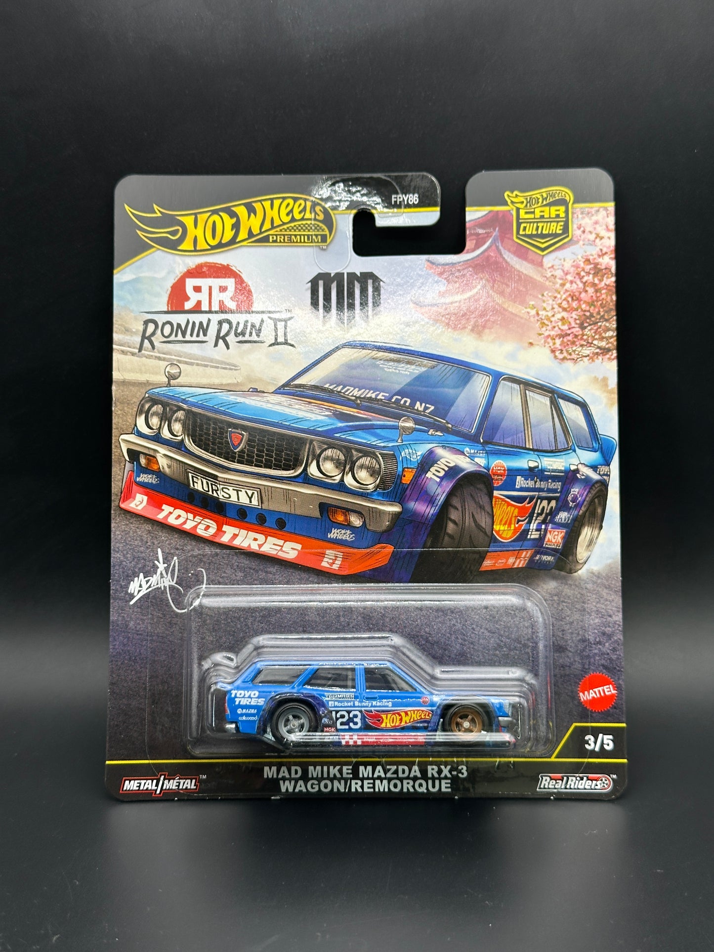 IMPORT - HOT WHEELS - MAD MIKE MAZDA RX-3 WAGON (2025) - CAR CULTURE: RONIN RUN 2 3/5