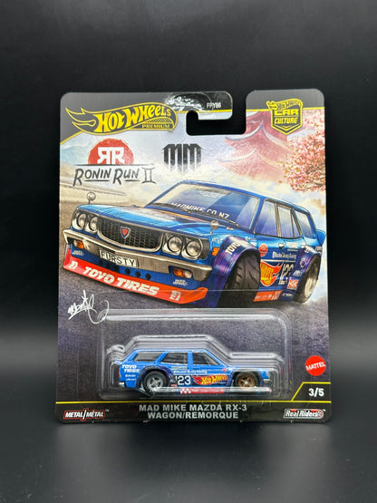 IMPORT - HOT WHEELS - MAD MIKE MAZDA RX-3 WAGON (2025) - CAR CULTURE: RONIN RUN 2 3/5