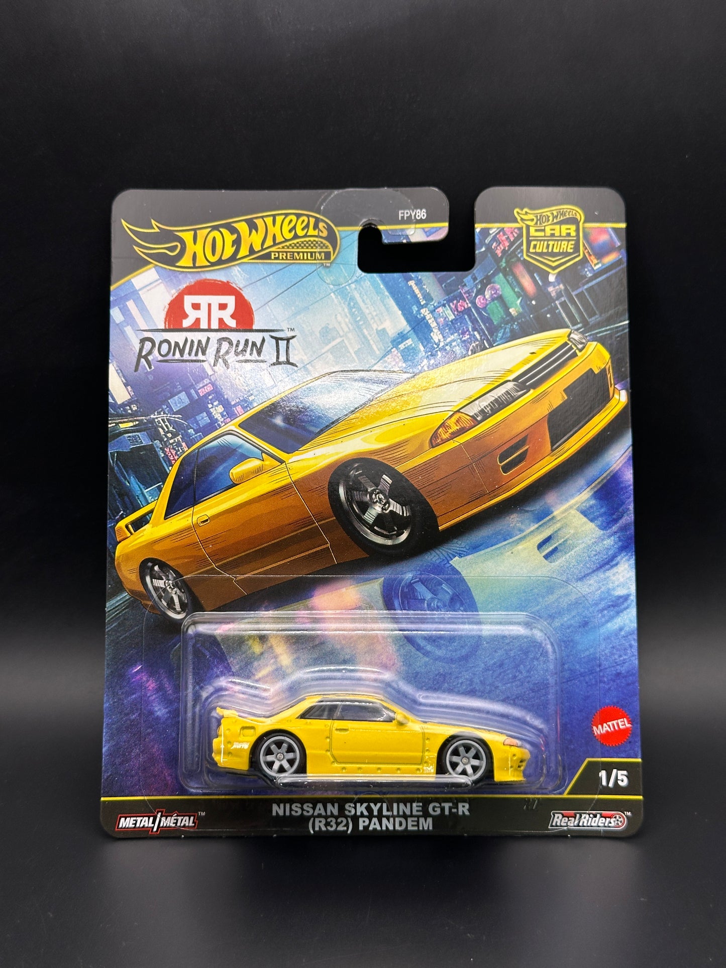 IMPORT - HOT WHEELS - NISSAN SKYLINE GT-R R32 PANDEM (2025) - CAR CULTURE: RONIN RUN 2 1/5
