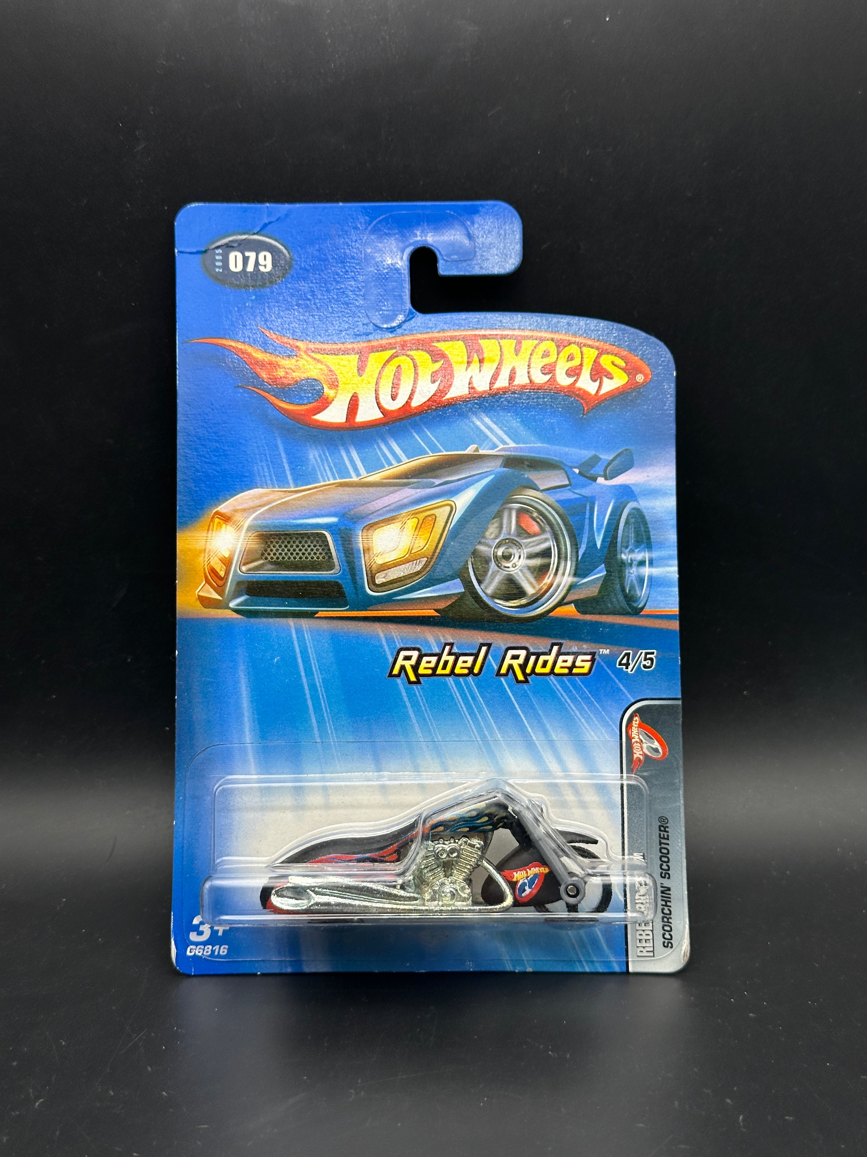 HOT WHEELS - SCORCHIN SCOOTER (2005) - HW REBEL RIDES 4/5