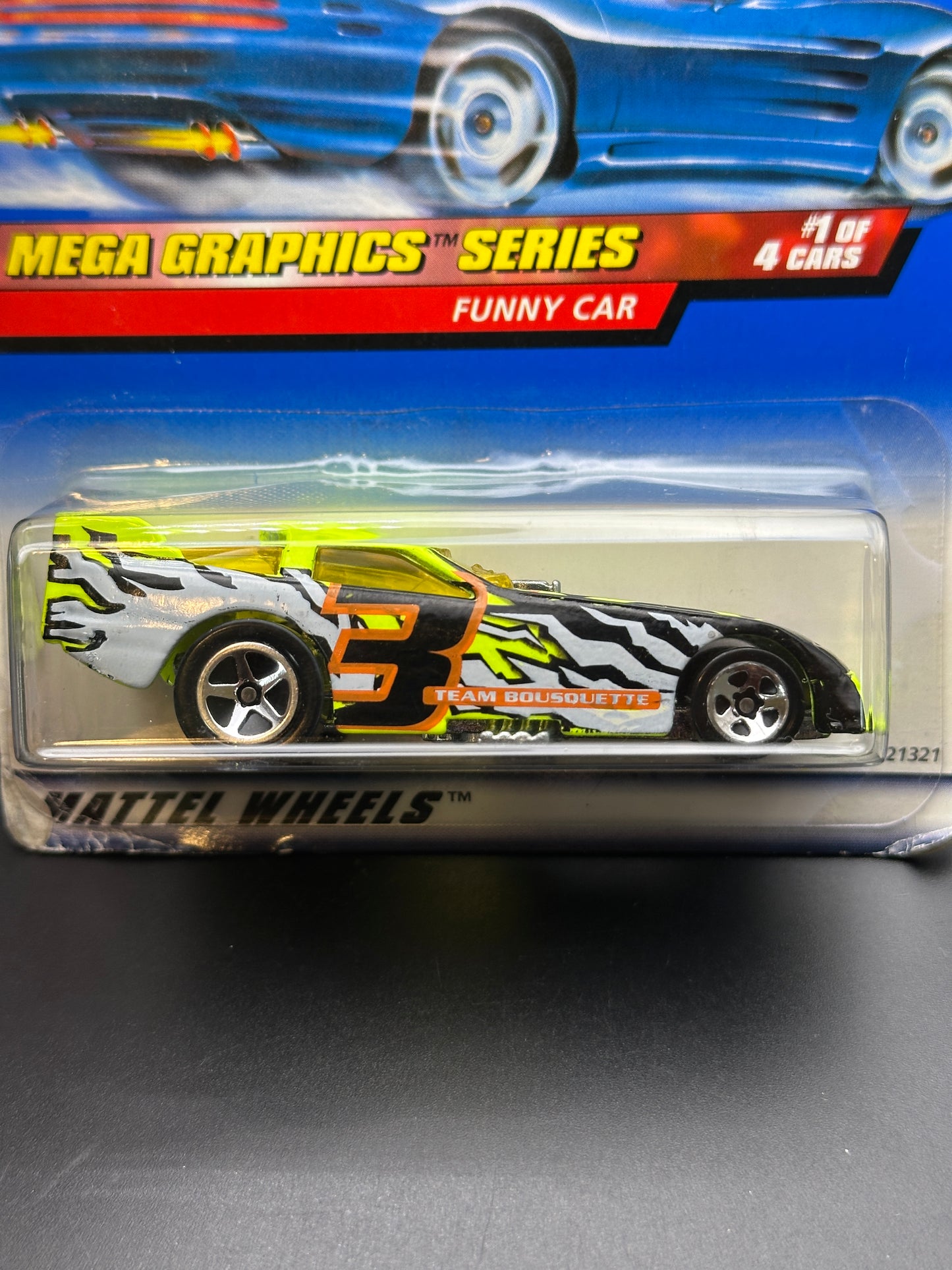 HOT WHEELS - FUNNY CAR (1999) - HW MEGA GRAPHICS SERIES 1/4