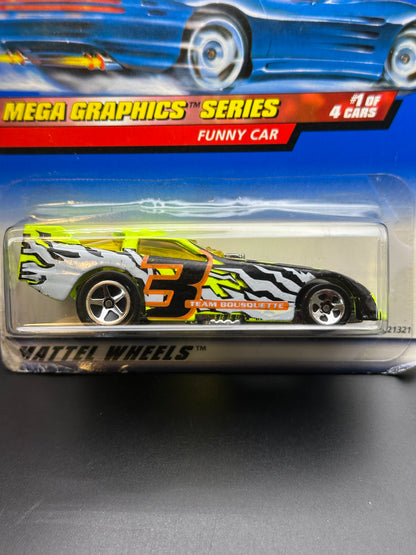 HOT WHEELS - FUNNY CAR (1999) - HW MEGA GRAPHICS SERIES 1/4