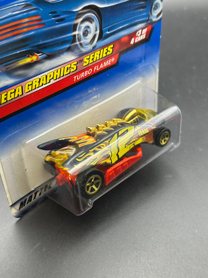 HOT WHEELS - TURBO FLAME (1999) - HW MEGA GRAPHICS 3/4