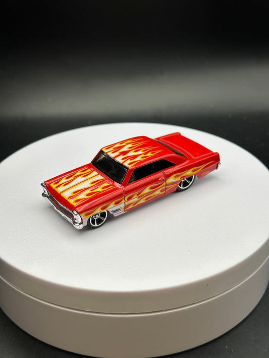 HOT WHEELS - 66 CHEVY NOVA (2019) - HW FLAMES 7/10 - LOOSE