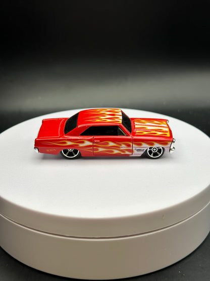 HOT WHEELS - 66 CHEVY NOVA (2019) - HW FLAMES 7/10 - LOOSE