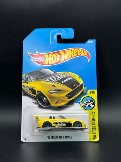 HOT WHEELS - 15 MAZDA MX5 MIATA (2017) - HW SPEED GRAPHICS 9/10
