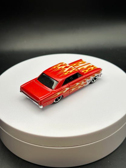 HOT WHEELS - 66 CHEVY NOVA (2019) - HW FLAMES 7/10 - LOOSE