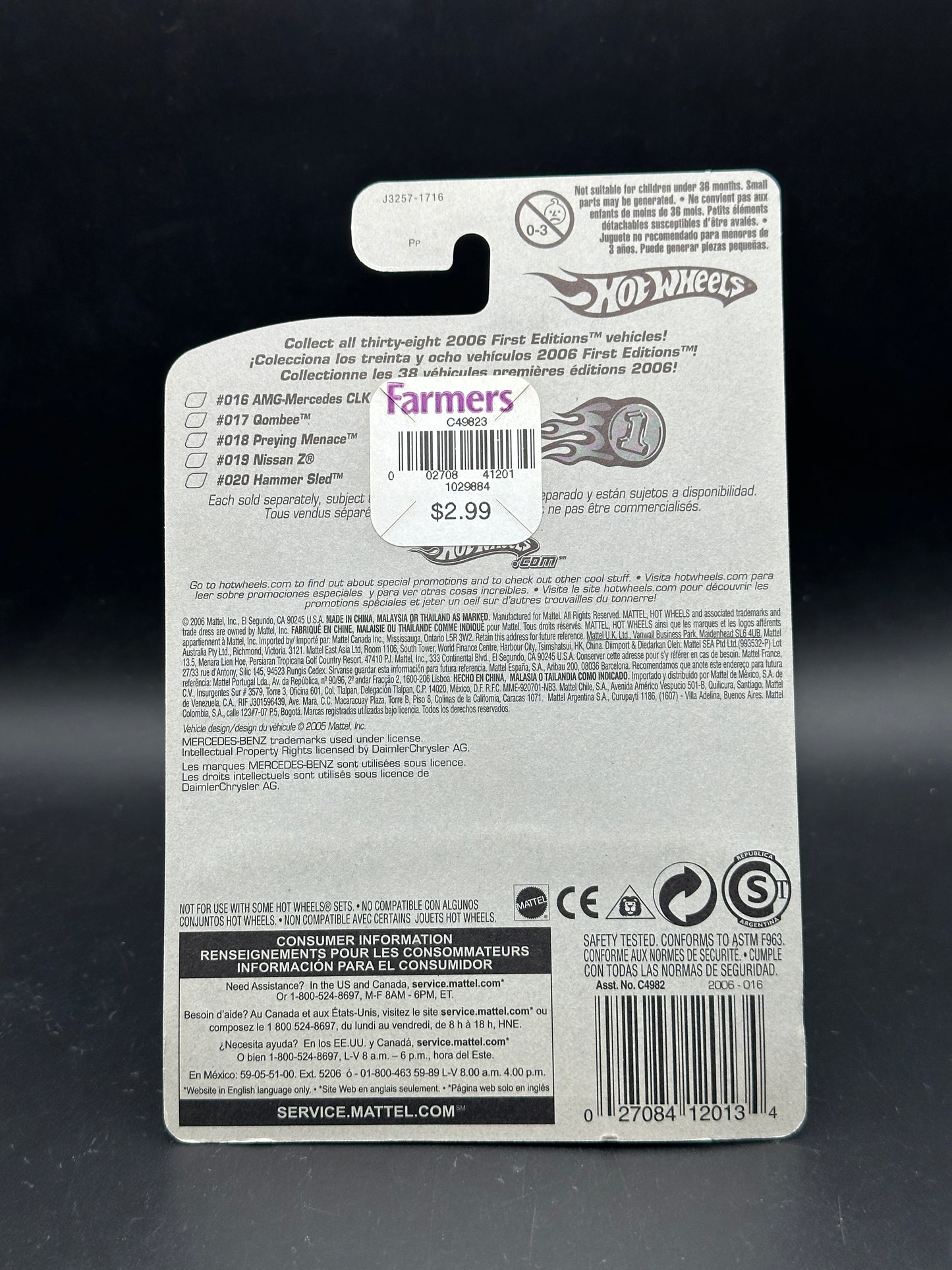 HOT WHEELS - AMG MERCEDES CLK DTM - (2006) - HW 2006 FIRST EDITIONS 16/38
