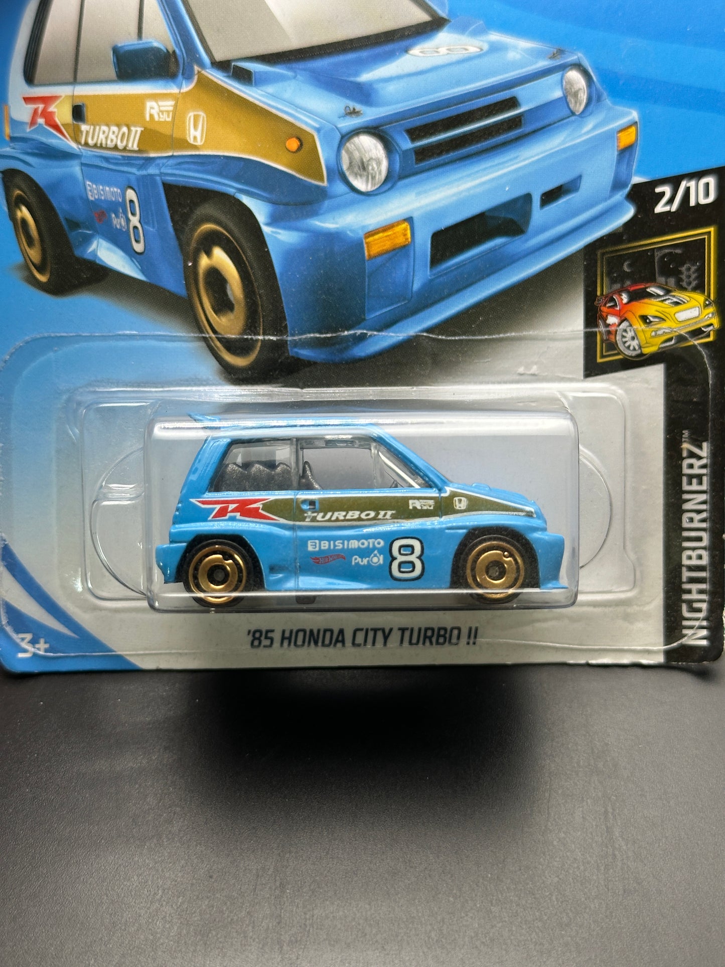 HOT WHEELS - 85 HONDA CITY TURBO II (2019) - HW NIGHTBURNERZ 2/10