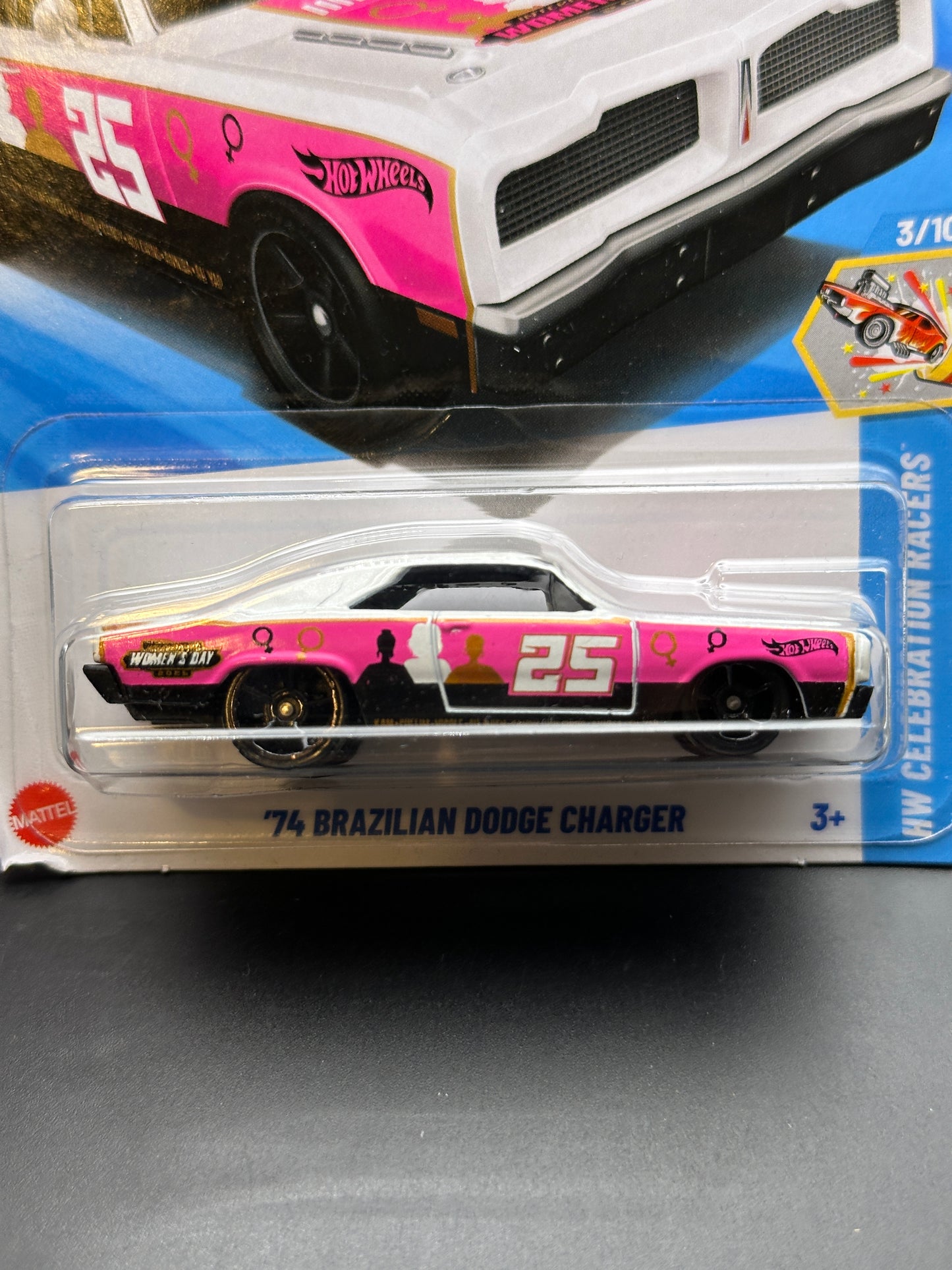 HOT WHEELS - 1974 BRAZILIAN DODGE CHARGER (2025) - HW CELEBRATION RACERS 3/10