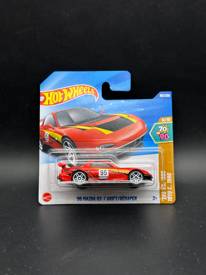 HOT WHEELS - 95 MAZDA RX7 DRIFT (2025) - HW 70s VS 90s 9/10