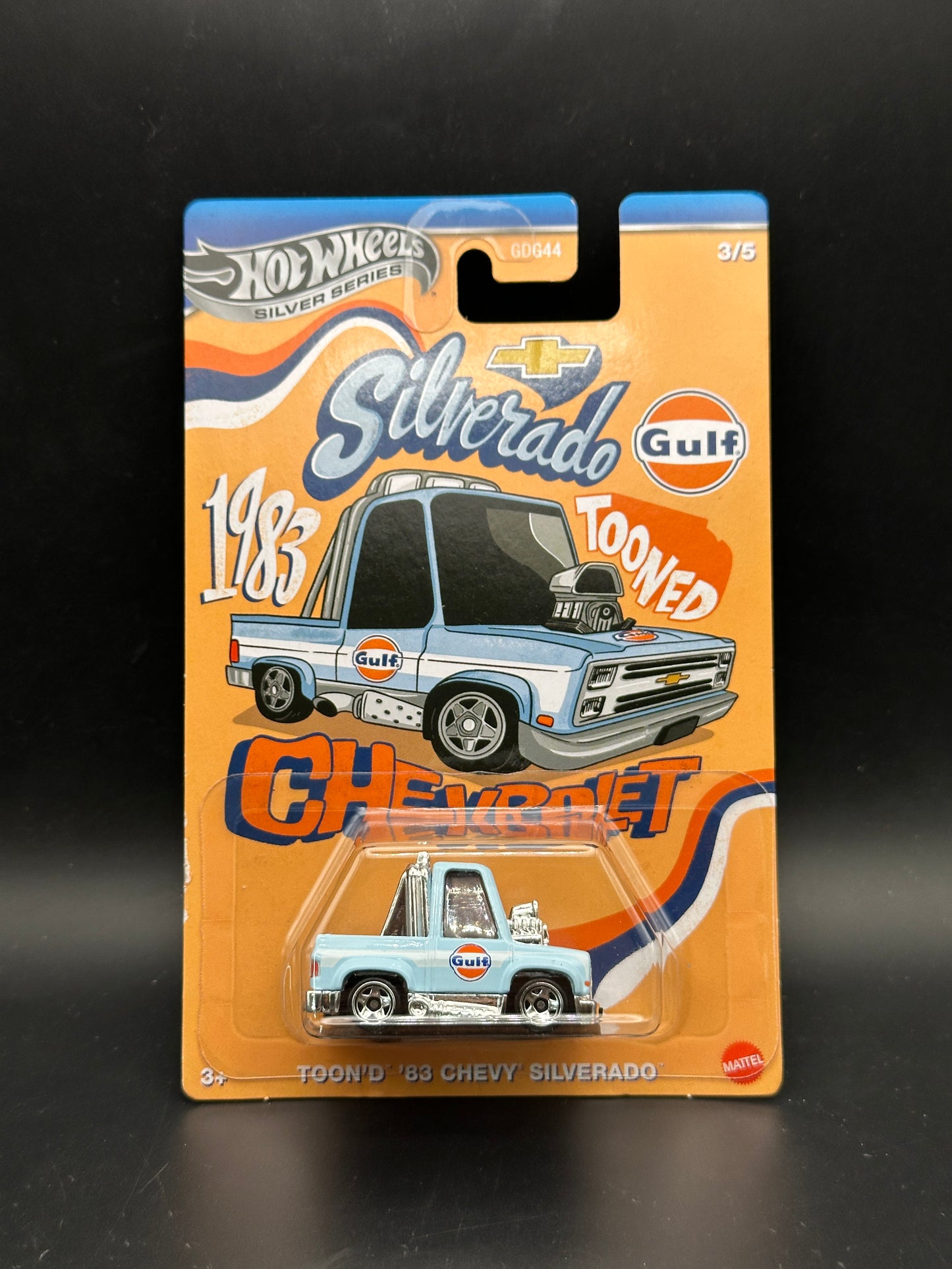 HOT WHEELS - TOON’D 83 CHEVY SILVERADO (2025) - HW TOONED GULF SERIES 3/5