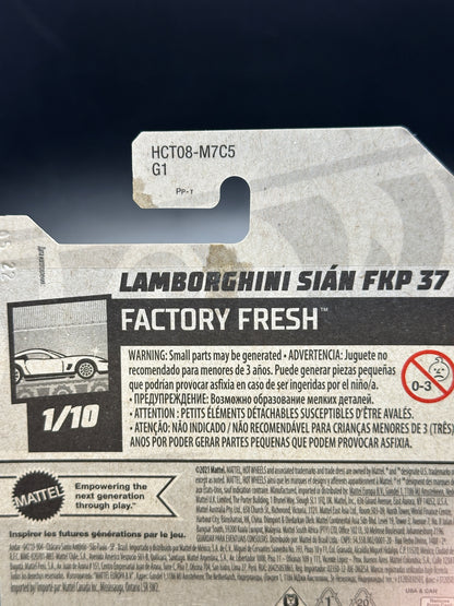 HOT WHEELS - LAMBORGHINI SIAN FKP 37 (2022) - HW FACTORY FRESH 1/10