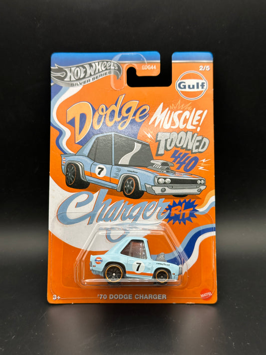 HOT WHEELS - 70 DODGE CHARGER (2025) - HW TOONED GULF SERIES 2/5