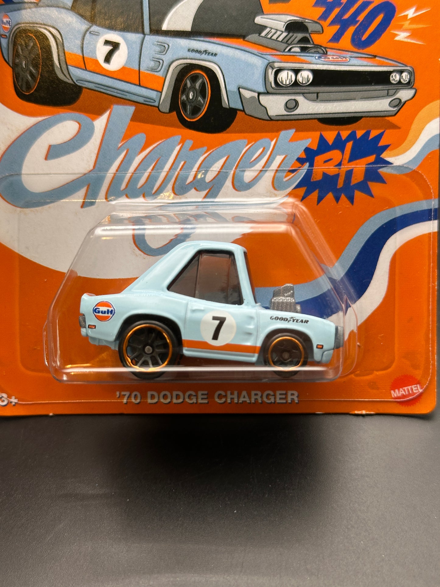 HOT WHEELS - 70 DODGE CHARGER (2025) - HW TOONED GULF SERIES 2/5