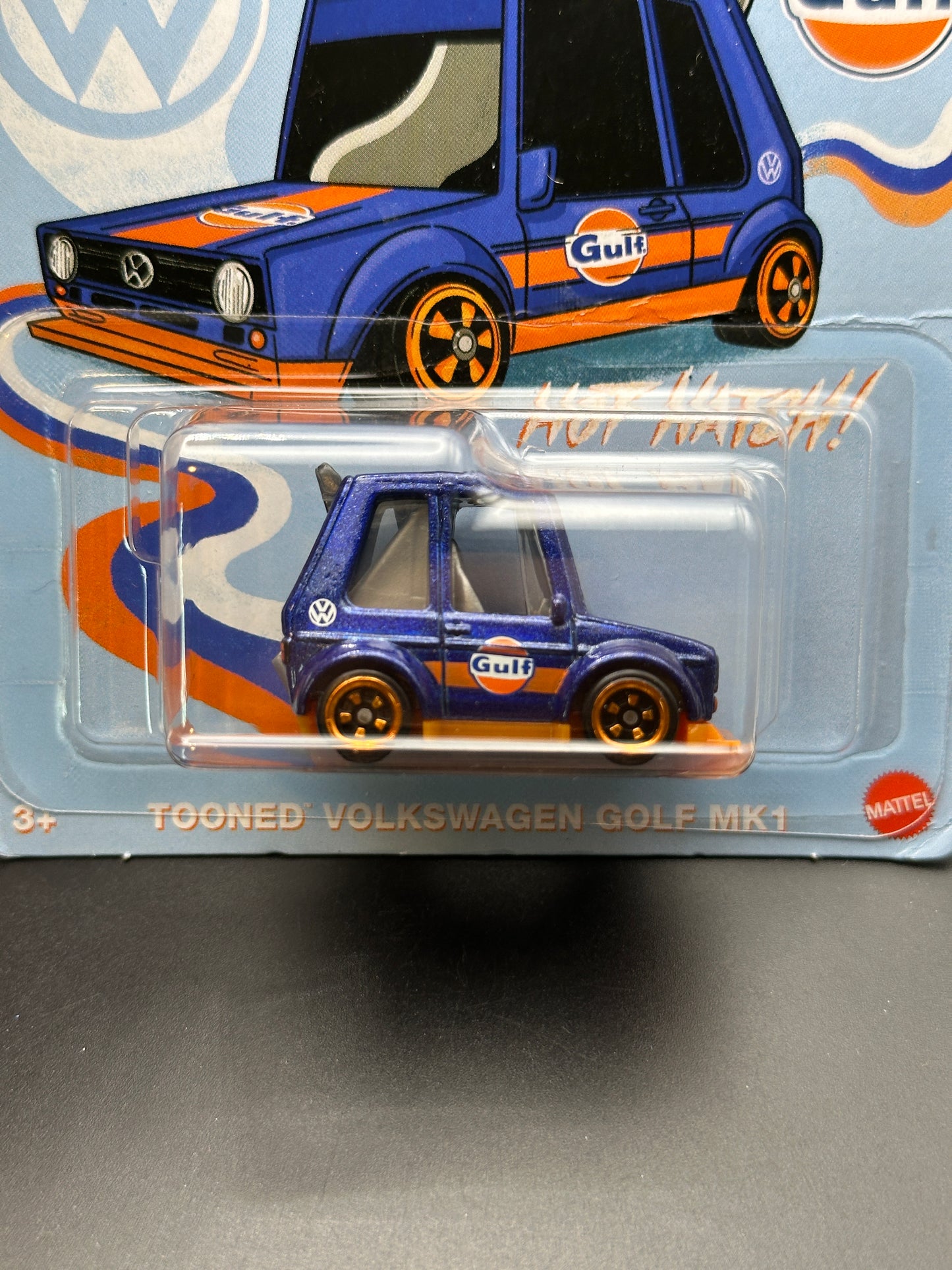 HOT WHEELS - TOONED VOLKSWAGEN GOLF MK1 (2025) - HW TOONED GULF SERIES 1/5