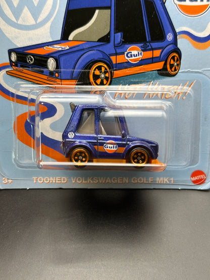HOT WHEELS - TOONED VOLKSWAGEN GOLF MK1 (2025) - HW TOONED GULF SERIES 1/5