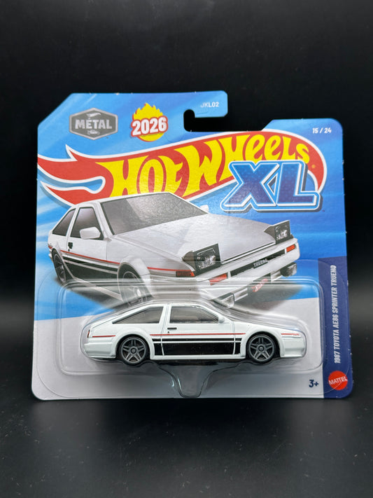 HOT WHEELS XL - 1987 TOYOTA AE86 SPRINTER TRUENO 15/24 (2026) - 1:43 SCALE