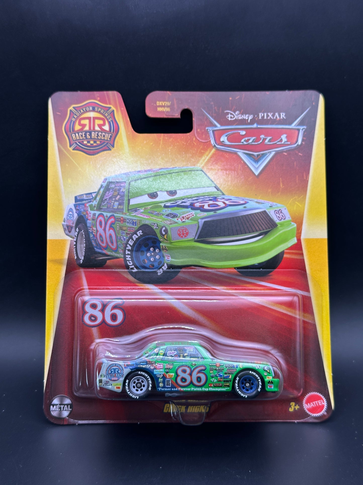 DISNEY PIXAR CARS - CHICK HICKS - RADIATOR SPRINGS RACE AND RESCUE CARS DIECAST