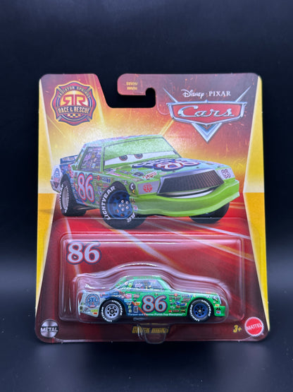 DISNEY PIXAR CARS - CHICK HICKS - RADIATOR SPRINGS RACE AND RESCUE CARS DIECAST