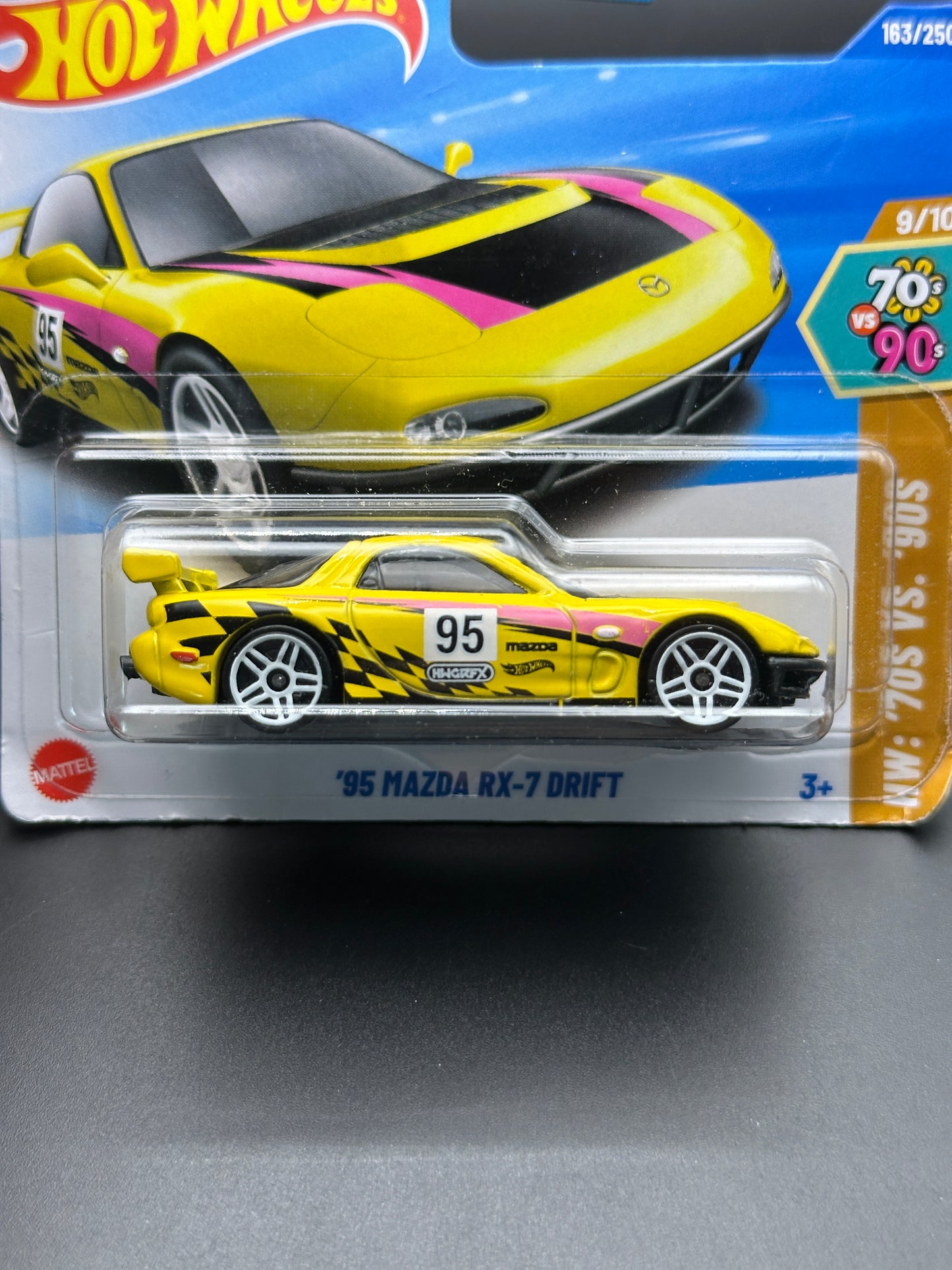 HOT WHEELS - 95 MAZDA RX7 DRIFT (2025) - HW 70s vs 90s 9/10