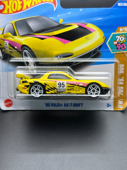 HOT WHEELS - 95 MAZDA RX7 DRIFT (2025) - HW 70s vs 90s 9/10