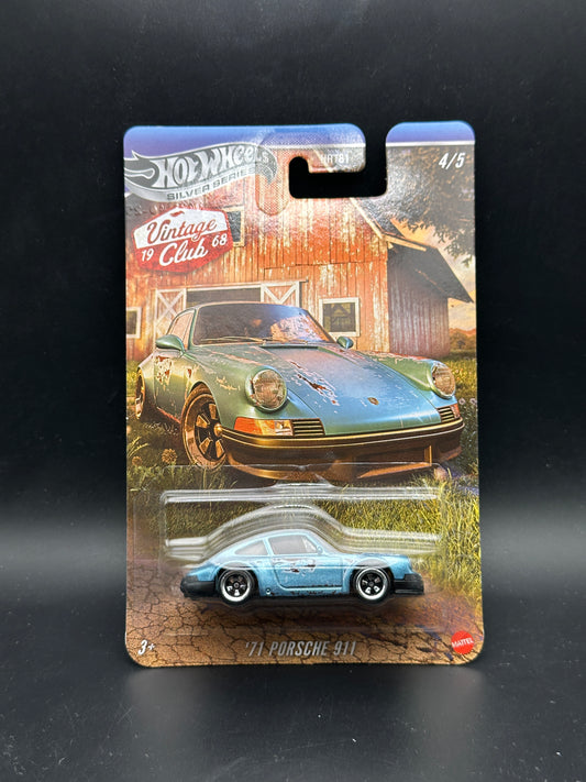 HOT WHEELS - 71 PORSCHE 911 (2026) - SILVER SERIES - VINTAGE RACING BARN FIND CLUB SERIES 4/5