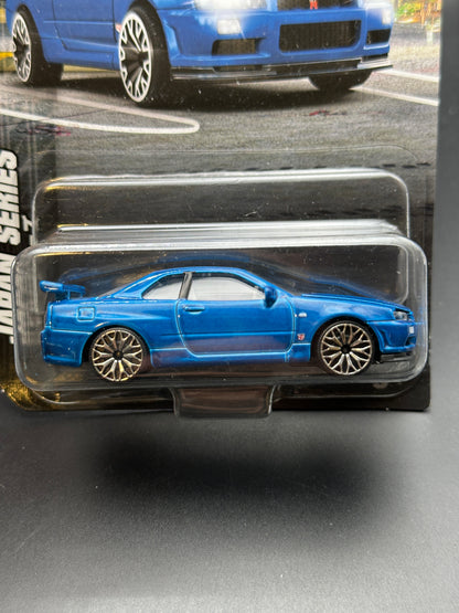 MAJORETTE PREMIUM CARS - NISSAN SKYLINE GTR R34 JZA80 - JAPAN SERIES -  1/64 SCALE