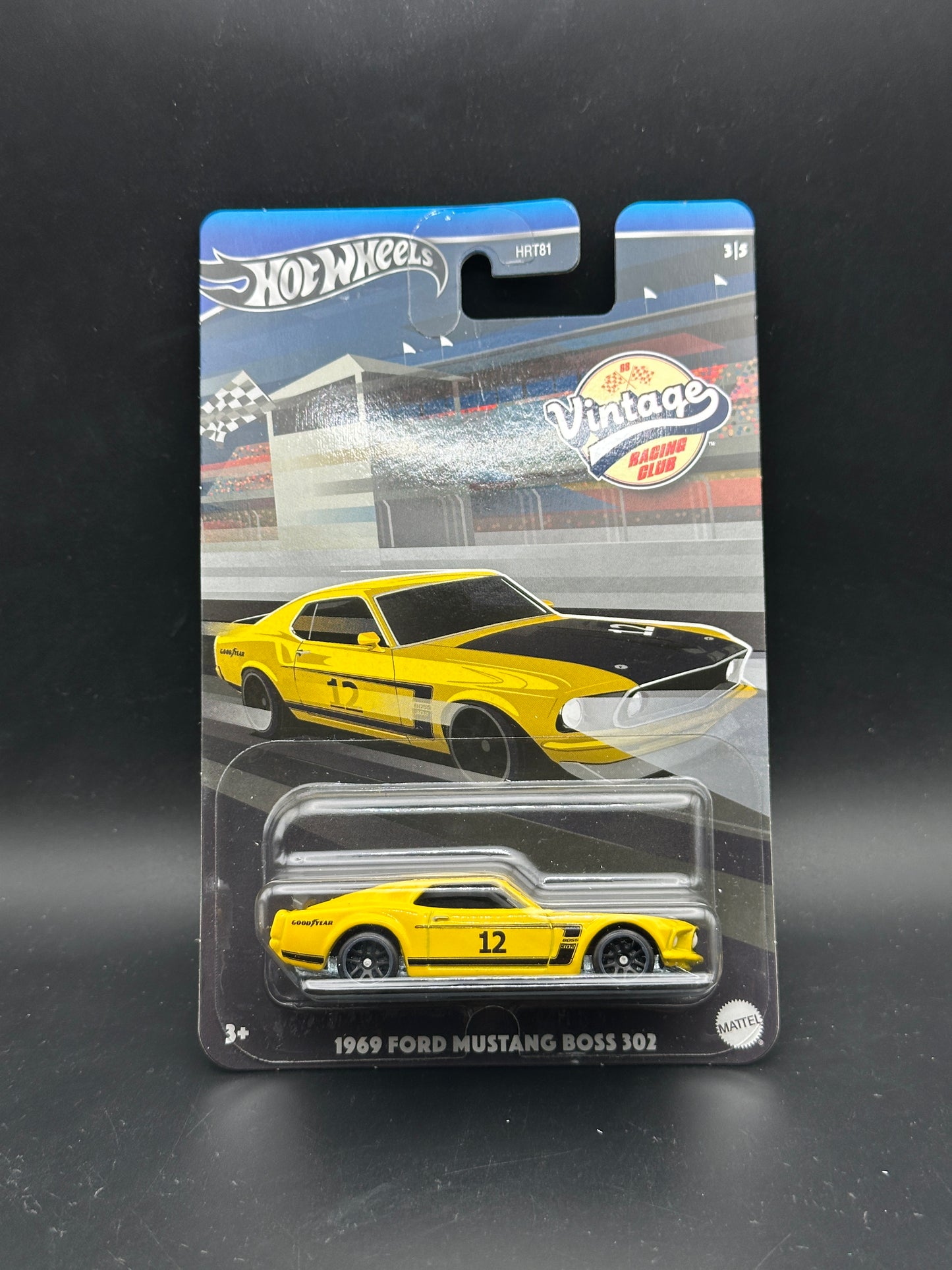 HOT WHEELS - 1969 FORD MUSTANG BOSS 302 (2024) - VINTAGE RACING CLUB 3/5