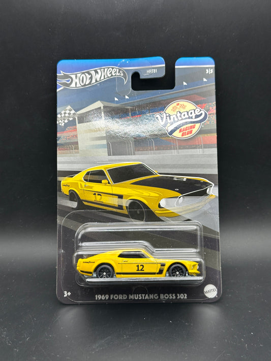 HOT WHEELS - 1969 FORD MUSTANG BOSS 302 (2024) - VINTAGE RACING CLUB 3/5