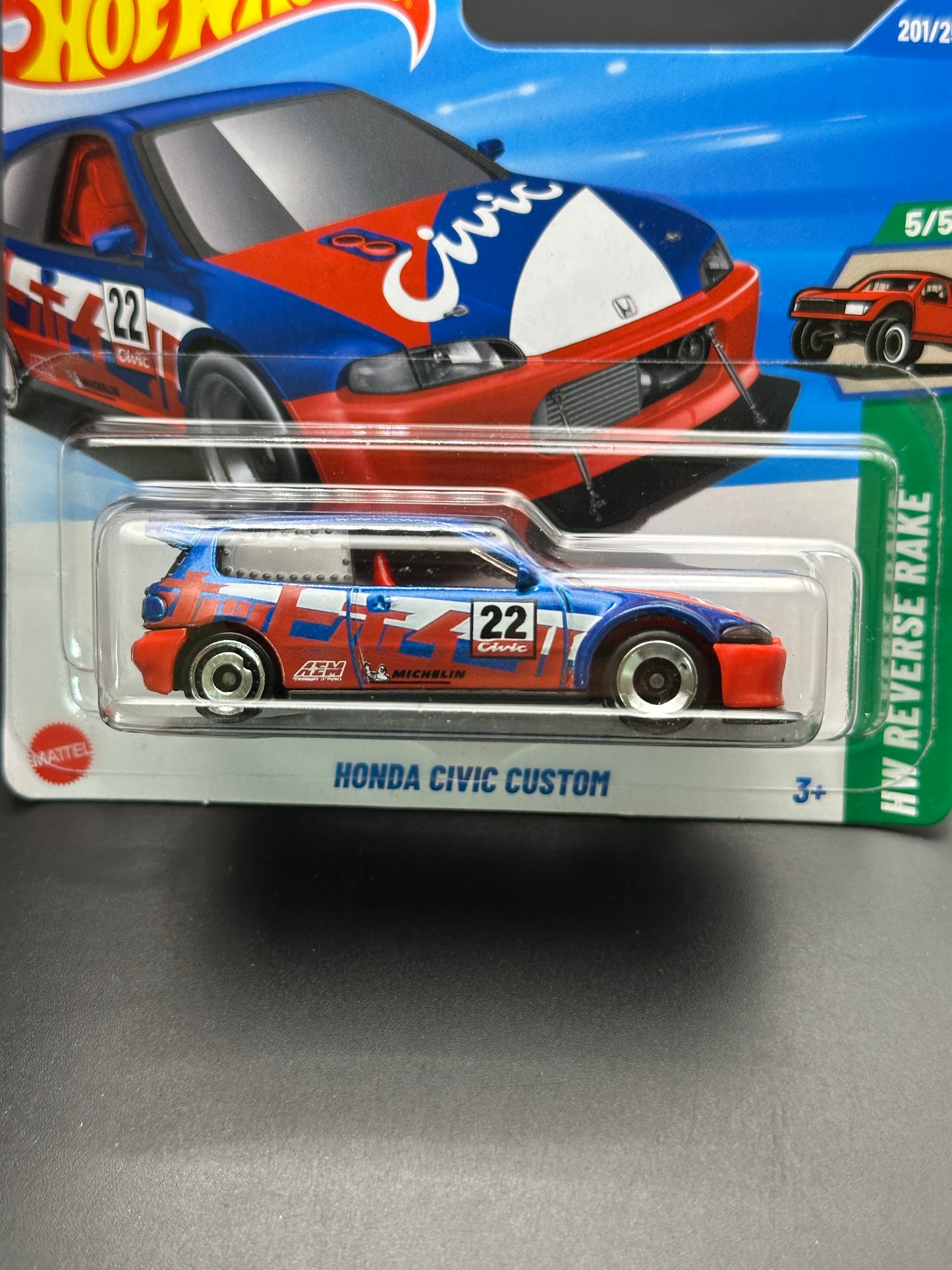 HOT WHEELS - HONDA CIVIC CUSTOM (2025) - HW REVERSE RAKE 5/5