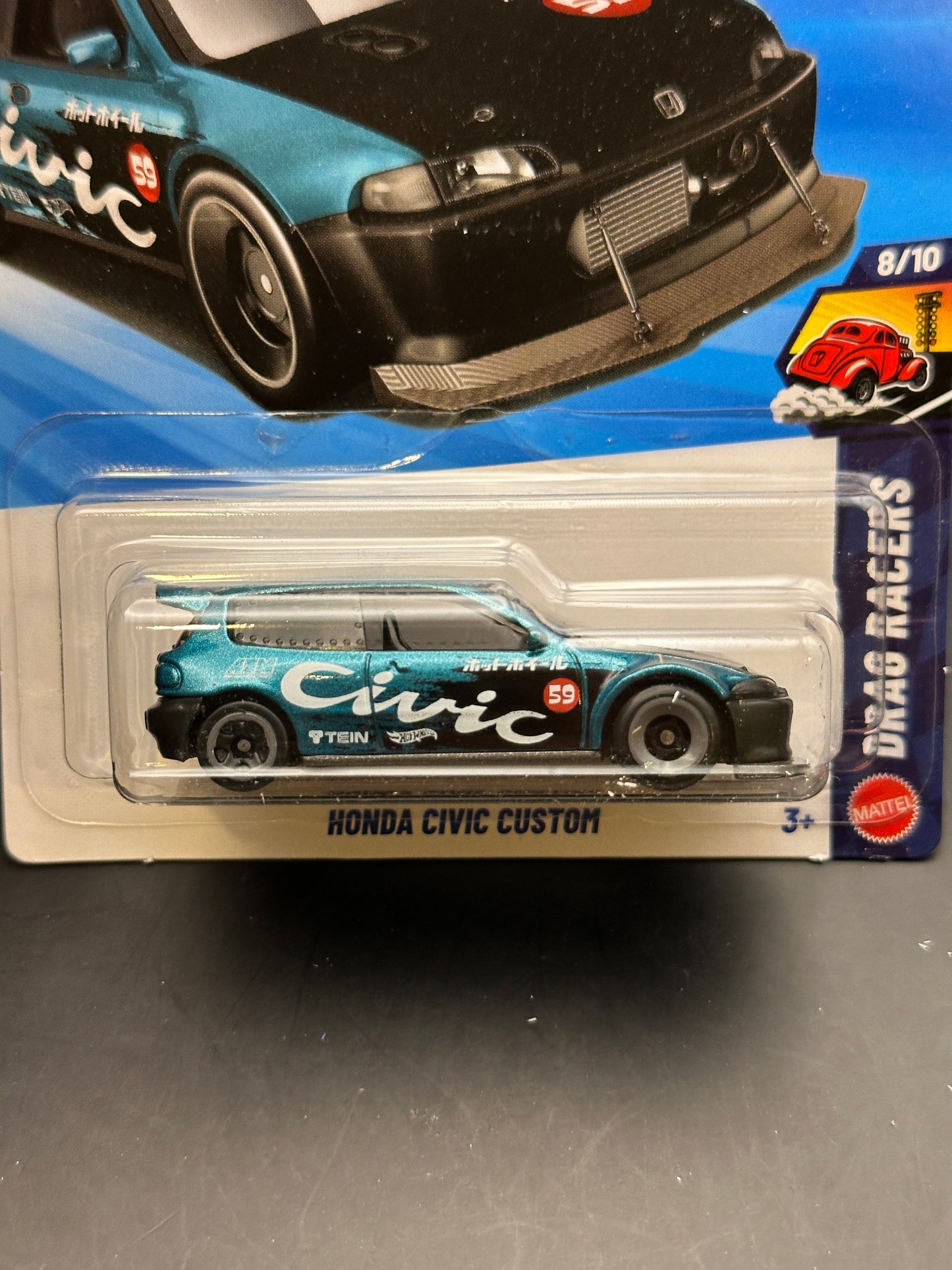 HOT WHEELS - HONDA CIVIC CUSTOM (2026) - HW DRAG RACERS 8/10