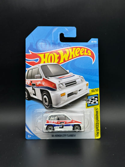 HOT WHEELS - 85 HONDA CITY TUBRO II (2018) - HW SPEED GRAPHICS 10/10