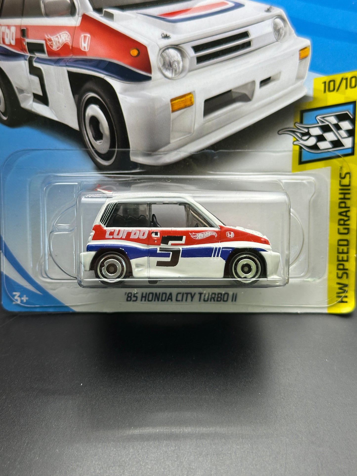 HOT WHEELS - 85 HONDA CITY TUBRO II (2018) - HW SPEED GRAPHICS 10/10
