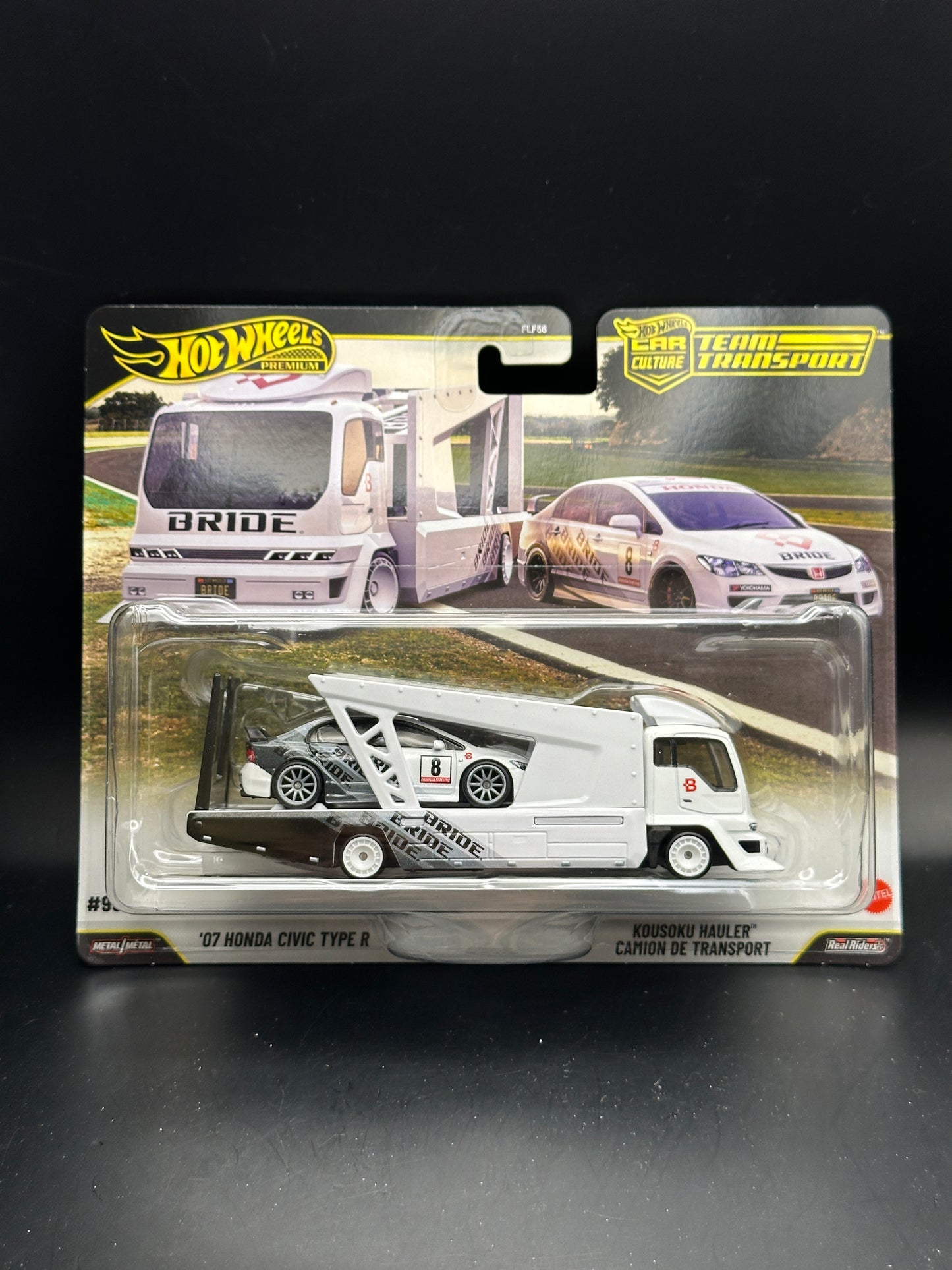 HOT WHEELS - 07 HONDA CIVIC TYPE R / KOUSOKU HAULER (2026) TEAM TRANSPORT #93