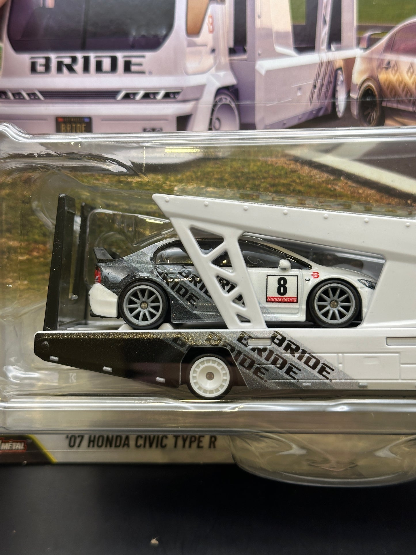 HOT WHEELS - 07 HONDA CIVIC TYPE R / KOUSOKU HAULER (2026) TEAM TRANSPORT #93