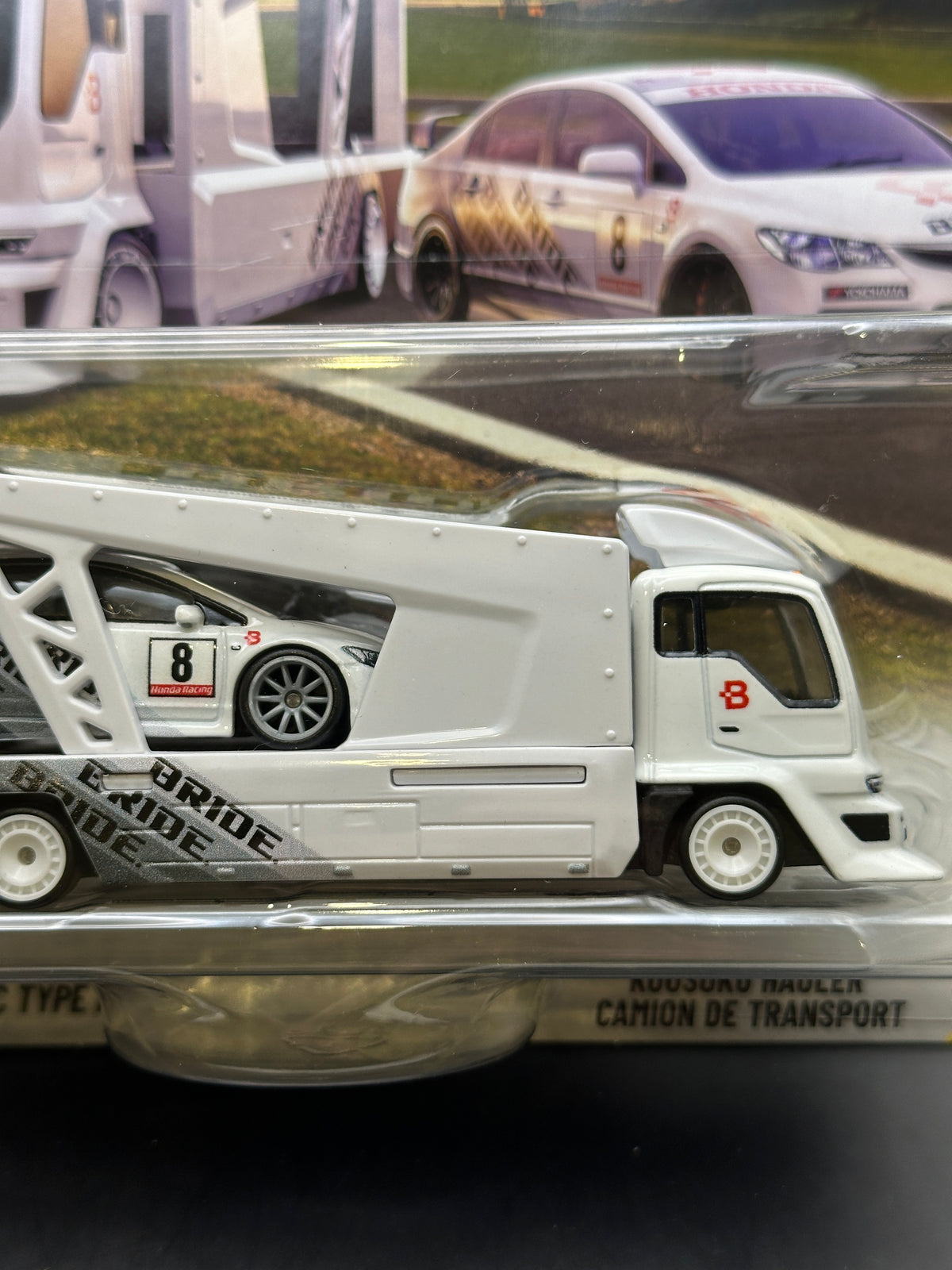 HOT WHEELS - 07 HONDA CIVIC TYPE R / KOUSOKU HAULER (2026) TEAM TRANSPORT #93